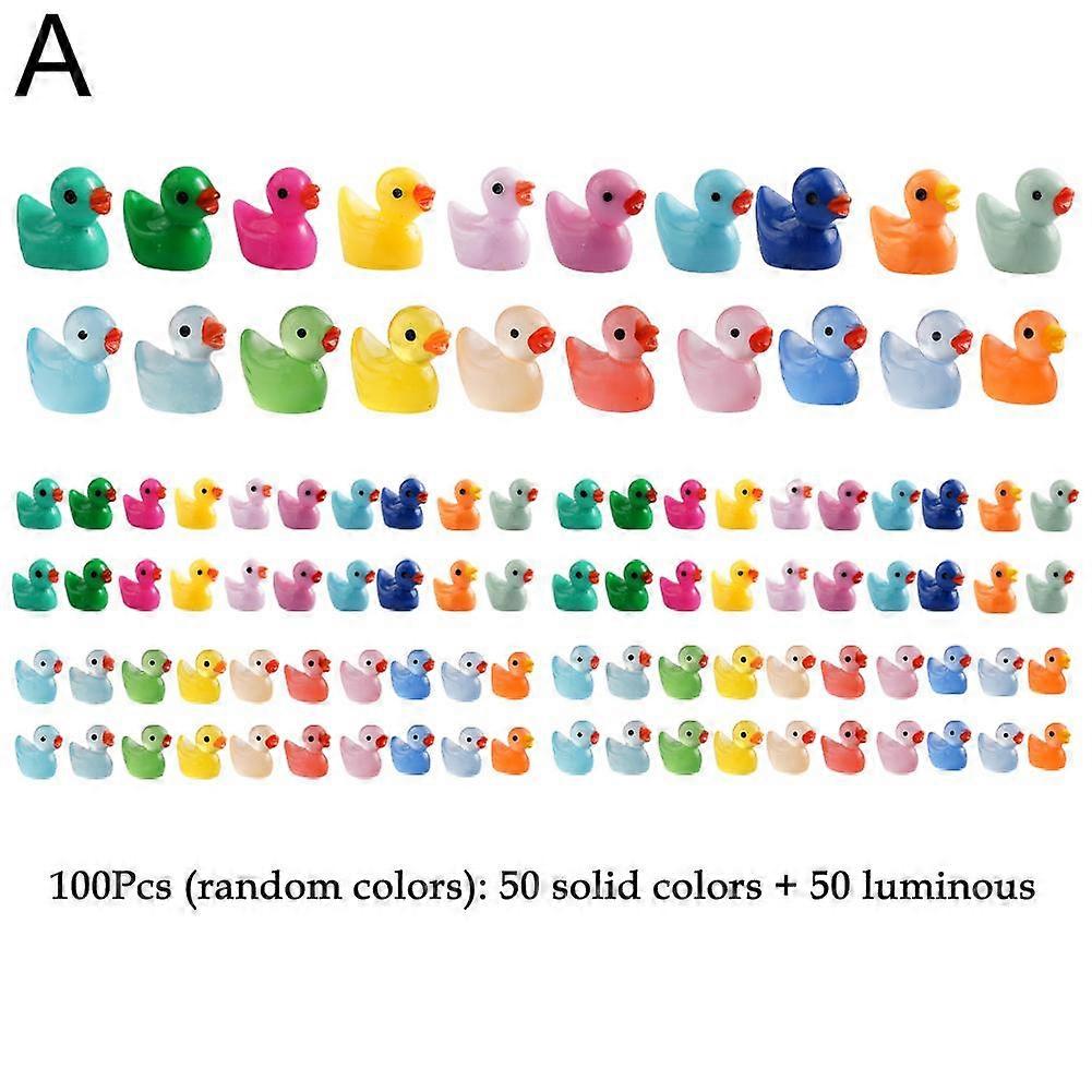 Adorable Mini Duckling Micro Landscape Set Eco-Friendly Resin Decor for Desk Shelf or Garden