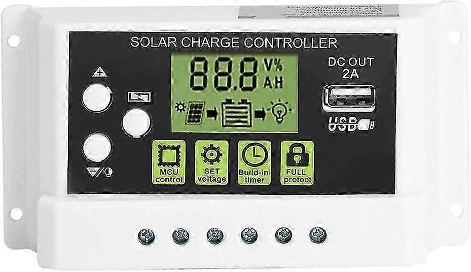 25-26 LCD Display Solar Charge Controller, KYZ-20A with Multi Protections for Efficient Charging of Lithium and Lead-Acid Batteries