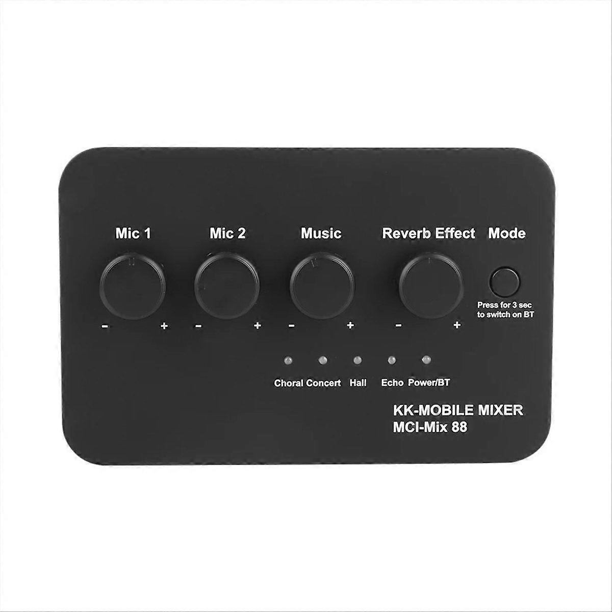 Digital Audio Sound Machine AUX IN/OUT BT Connection Dual Mic Inputs