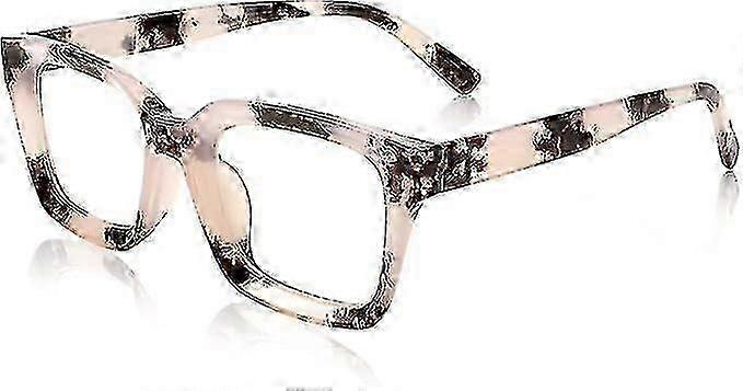 Classic Rectangular Glasses with Clear, Thicker Lenses for Women and Men - B24612025