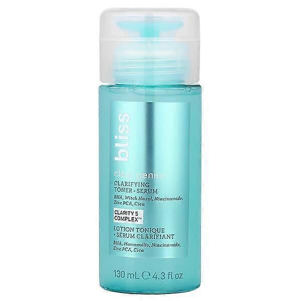 Bliss, Clear GeniusÃÂÃÂ¢ÃÂÃÂÃÂÃÂ¢, Clarifying Toner + Serum, 4.3 fl oz (130 ml)