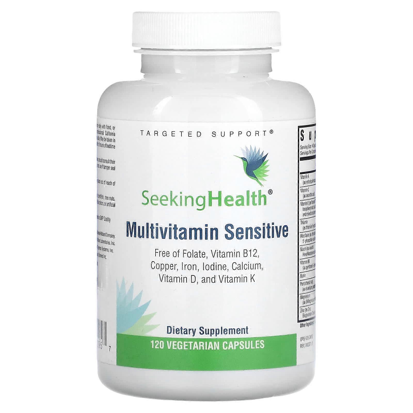 Multivitamin Sensitive, 120 Vegetarian Capsules