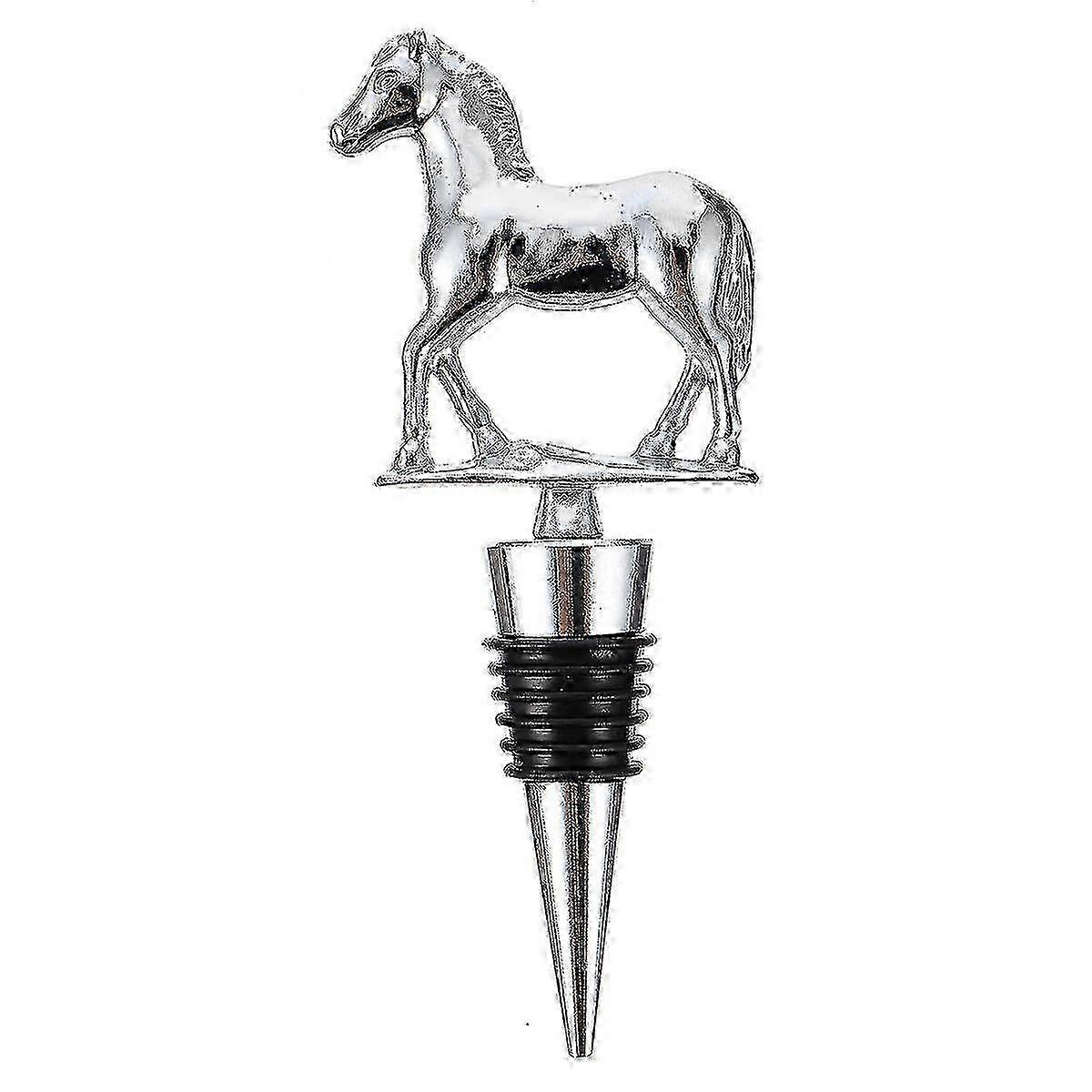 Horse Design Wine Bottle Stopper with Pump Function - Premium Wine Saver Cork for All Bottles Top（New Arrival）
