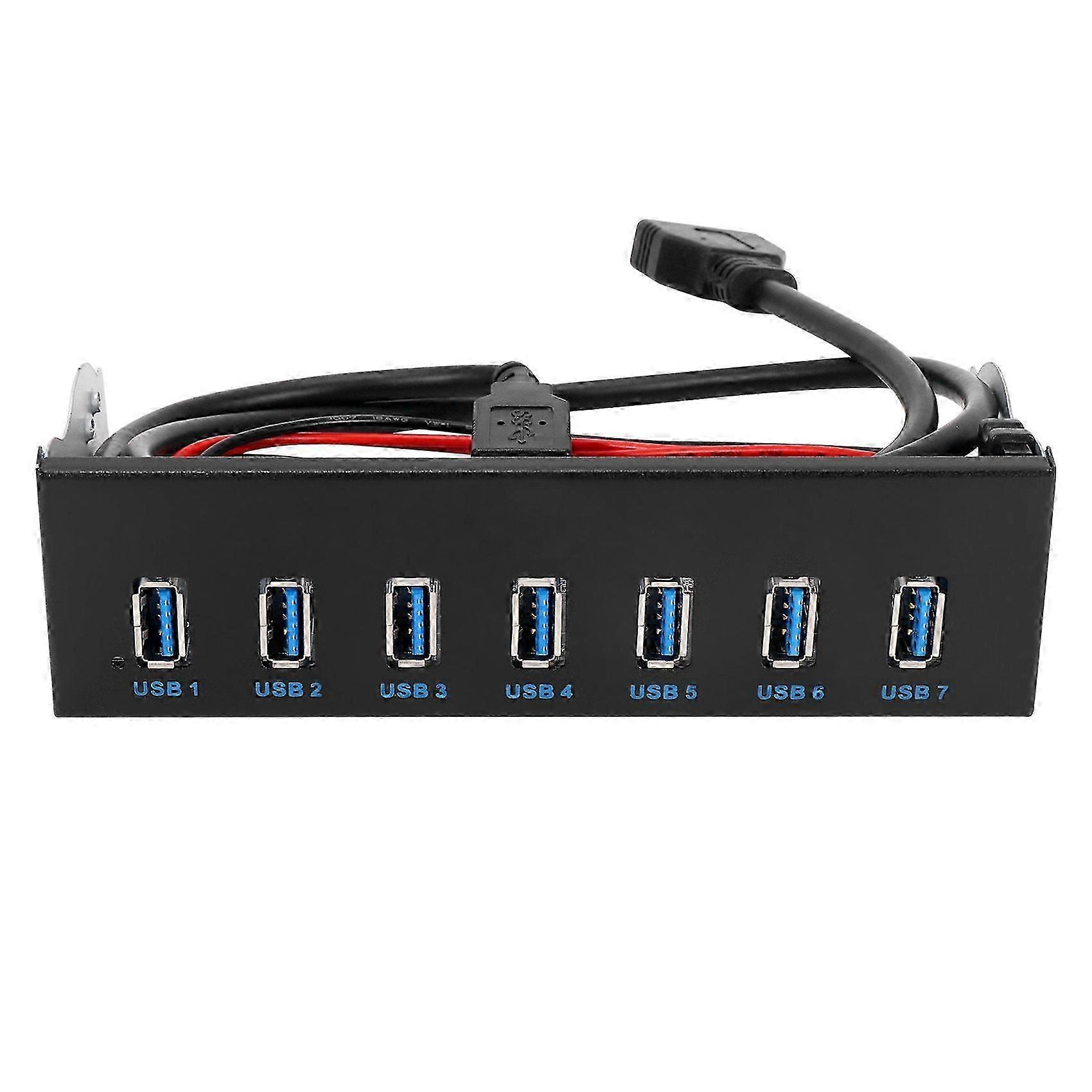 5.25 inch CD drive front panel with 7 port USB 3.0 hub