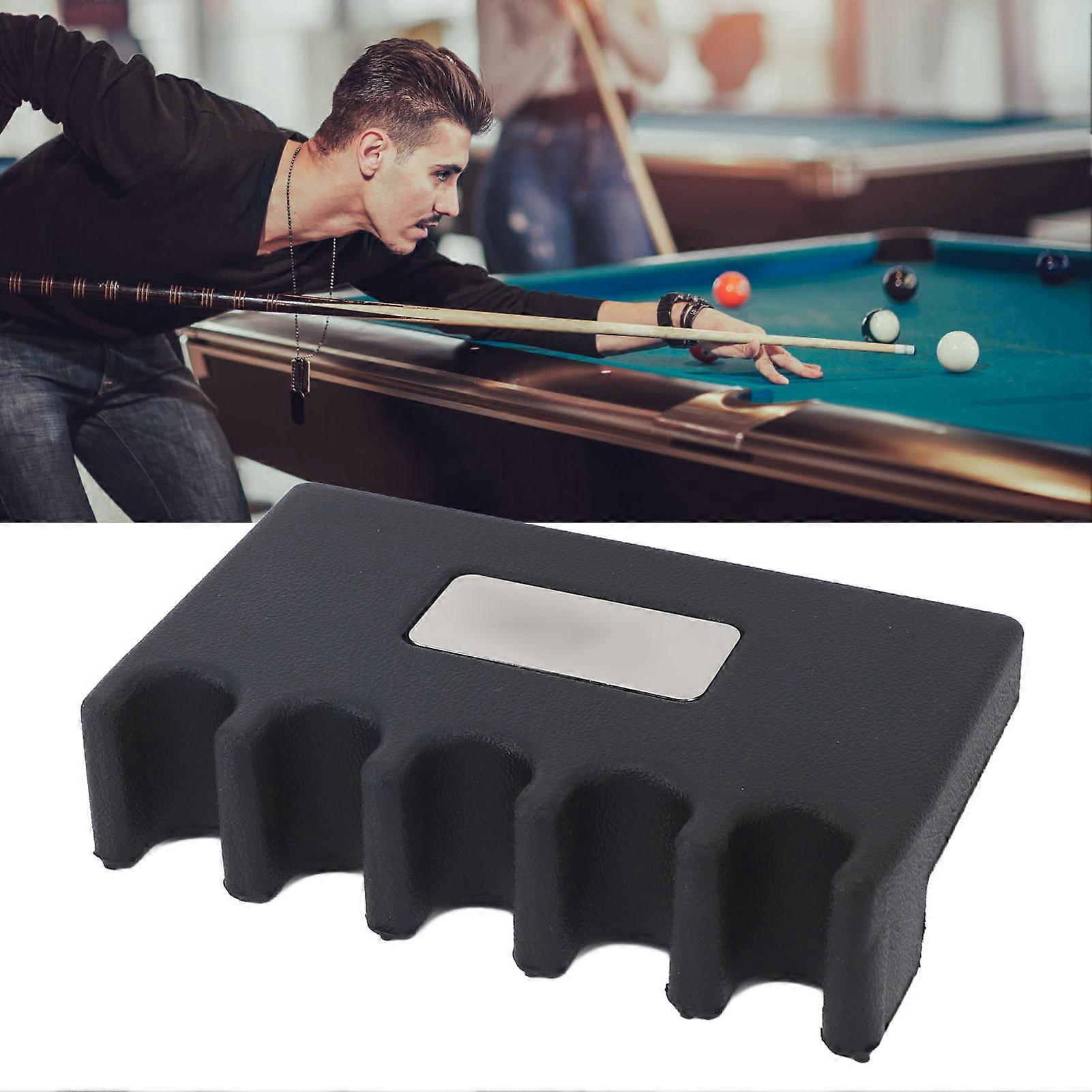 5 Holes Cue Holder Anti Slip Portable Cue Rest Cue Stick Holder for Table Chair Space Saving 