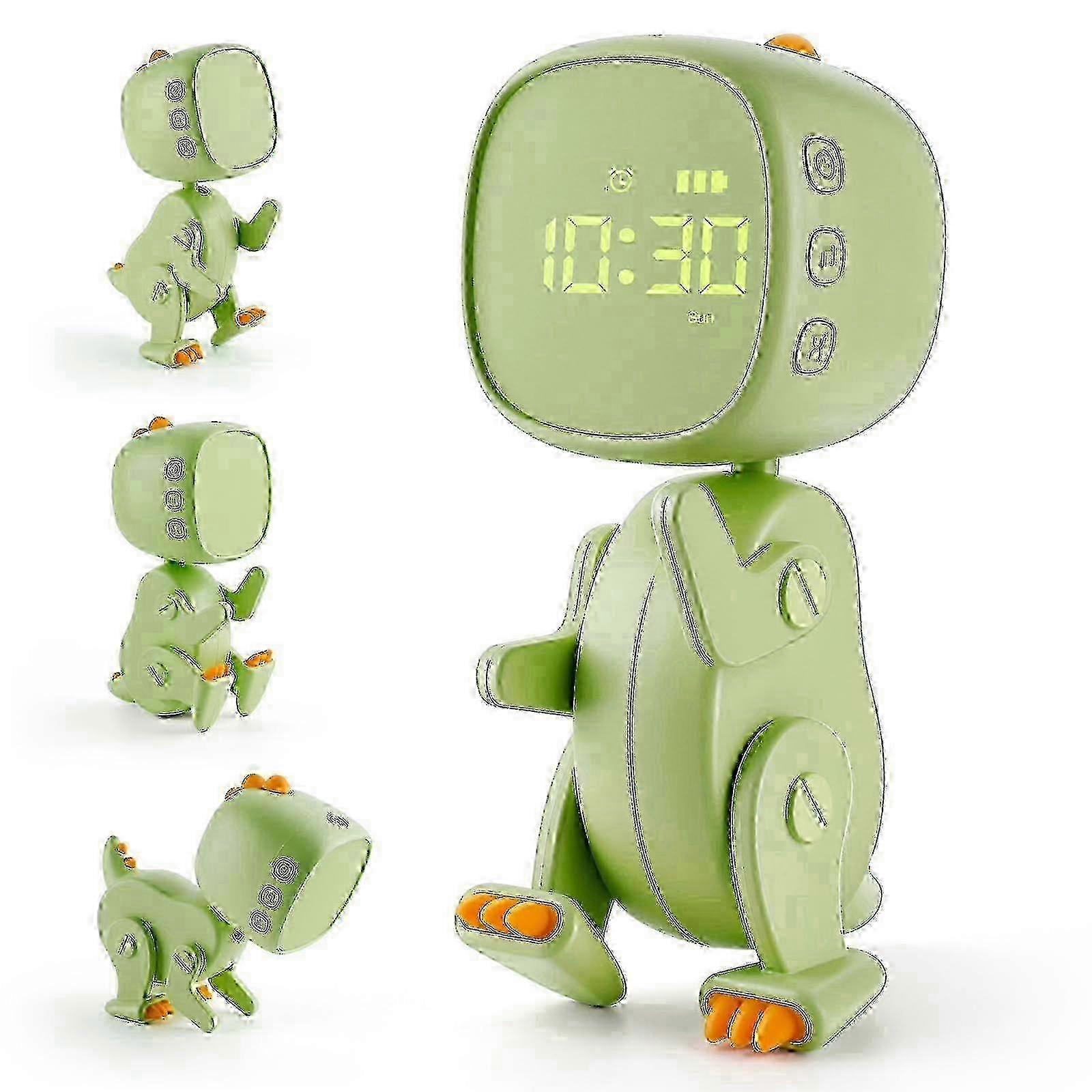 Children's Alarm Clock, Alarm Clock, Rechargeable Learning Alarm Clock With 6 Variable Shape, Timer