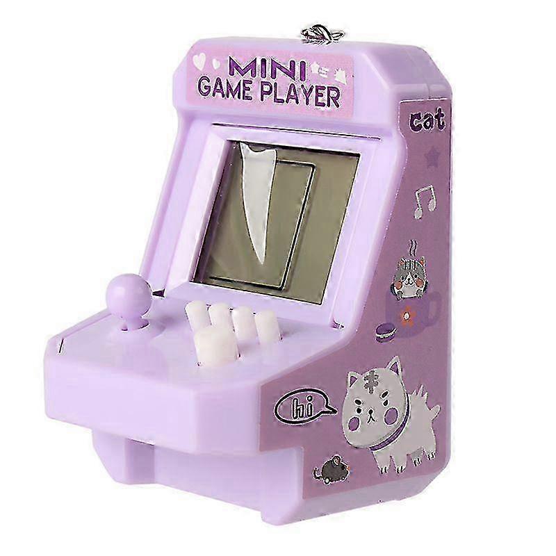 Mini Portable Game Console With Keychain Children Handheld Puzzle Retro Arcade