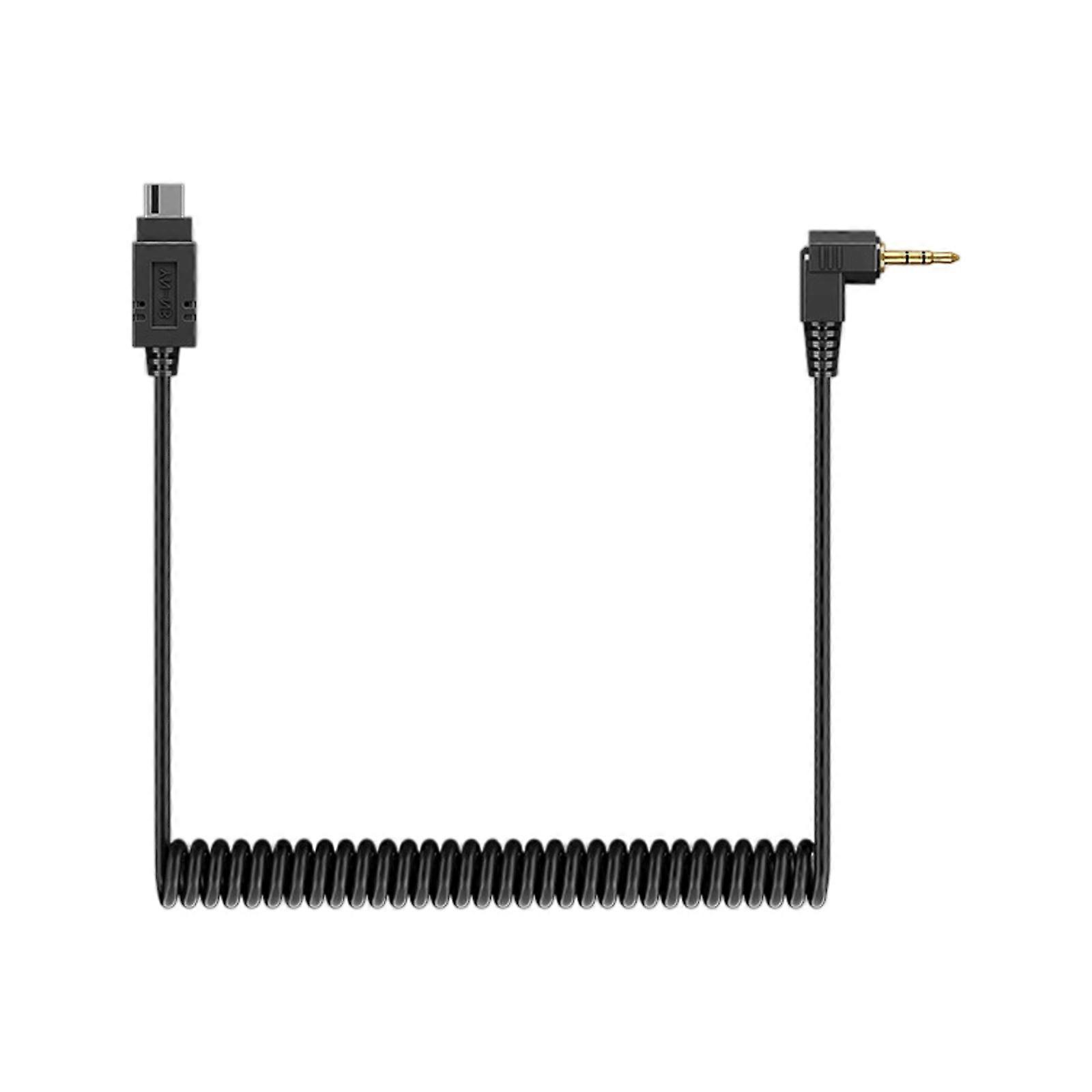 Durability Gold Plate 2.5mm Shutter Remote Cable Spring Flash PC Syncing Cable For MultiBrand Camera Flash Synchronization Multicolor