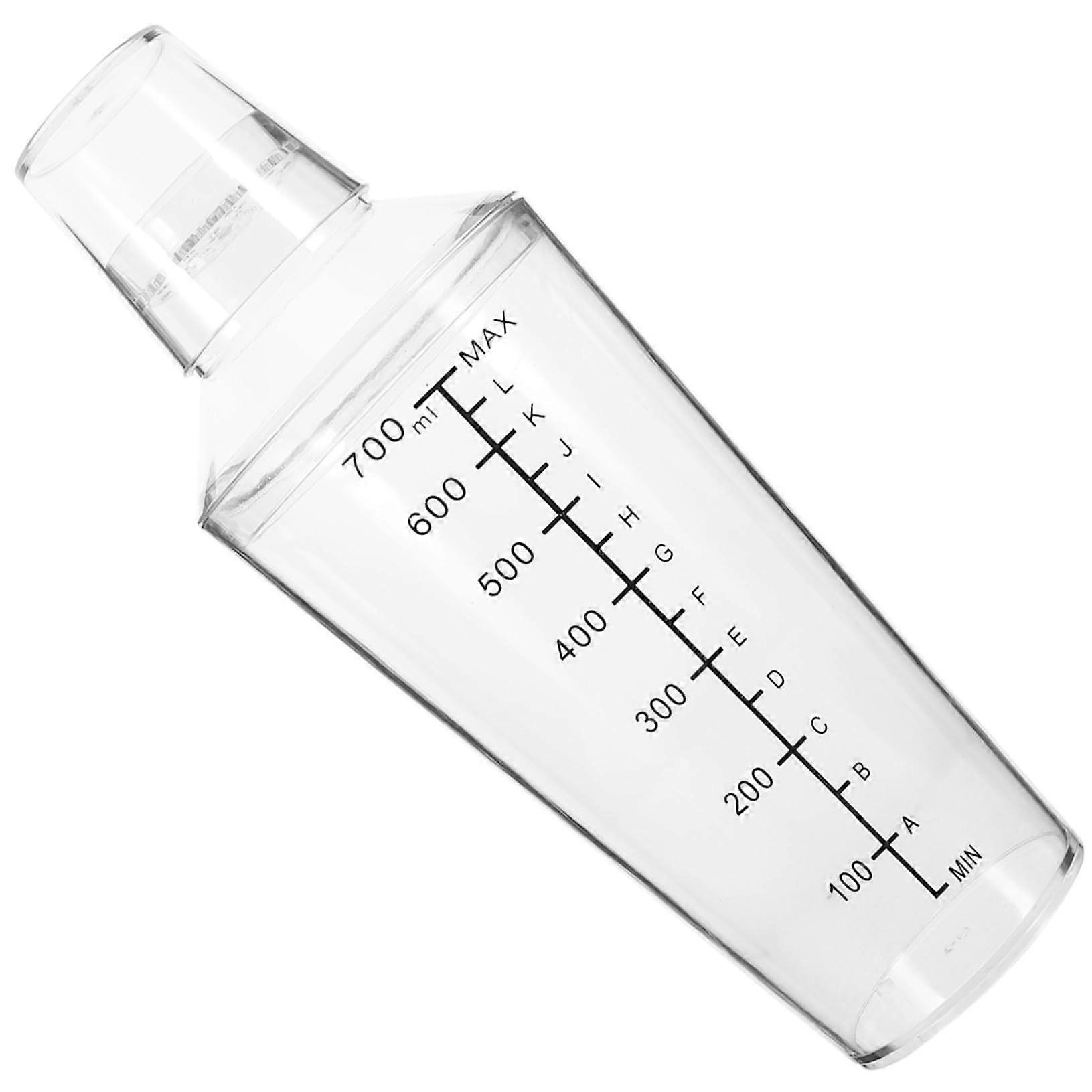 Transparent Cocktail Shaker With Scale, Handheld Style Mixer, Milk Tea And Drinks, Portable Bar Tool For Efficient Cocktail Mixing