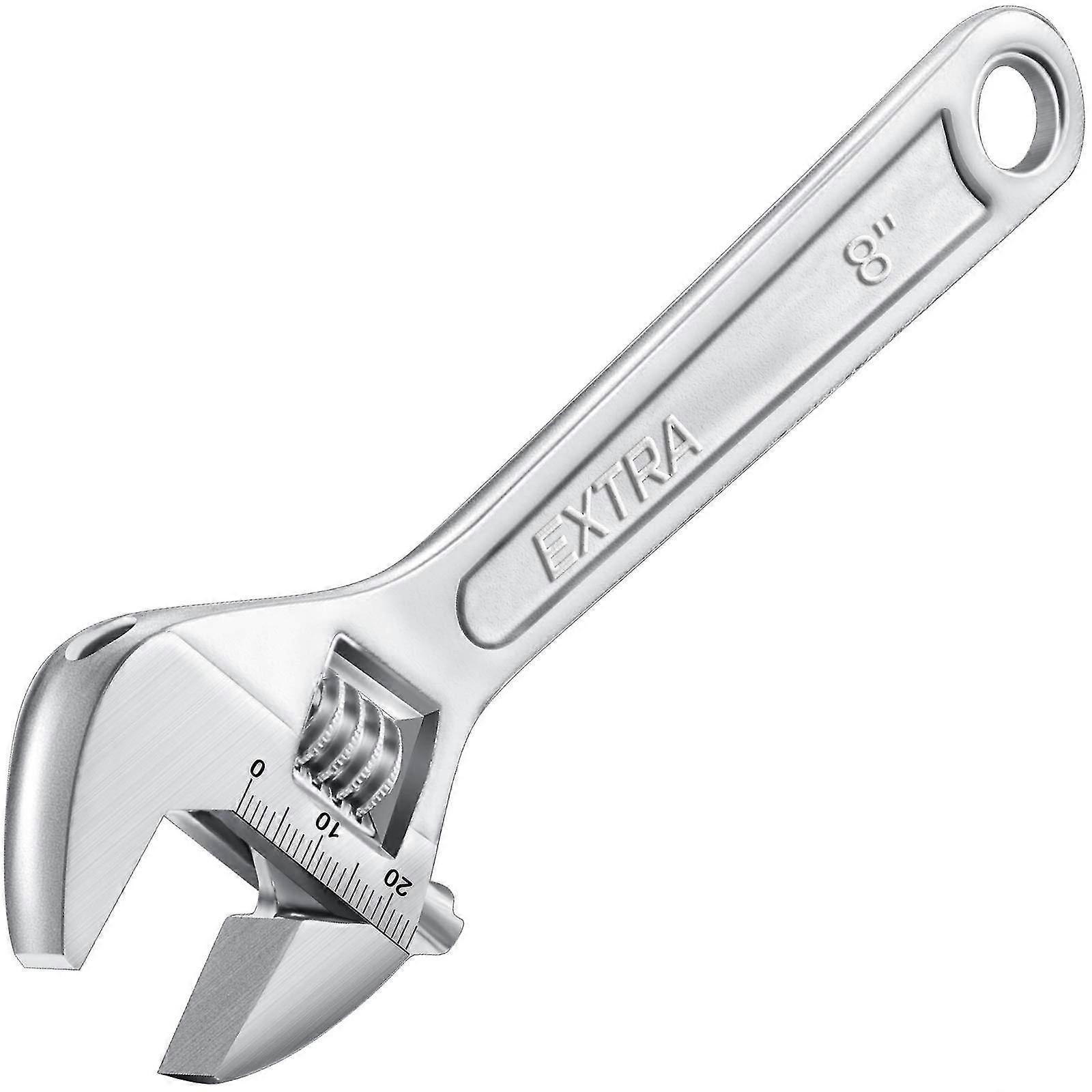 Adjustable Wrench Adjustable Shifting Spanner Alloy Wide Jaw Spanner Multifunctional (200 Mm)