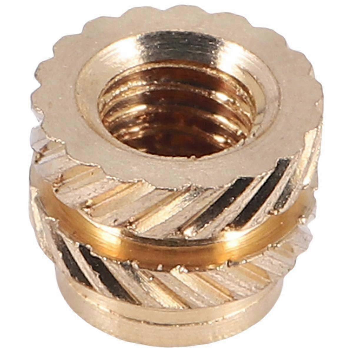 100Pcs M3 Thread Knurled Brass Threaded Heat Set Heat Insert Embedment Nut,M3X5X4,for 3D Printer Vor