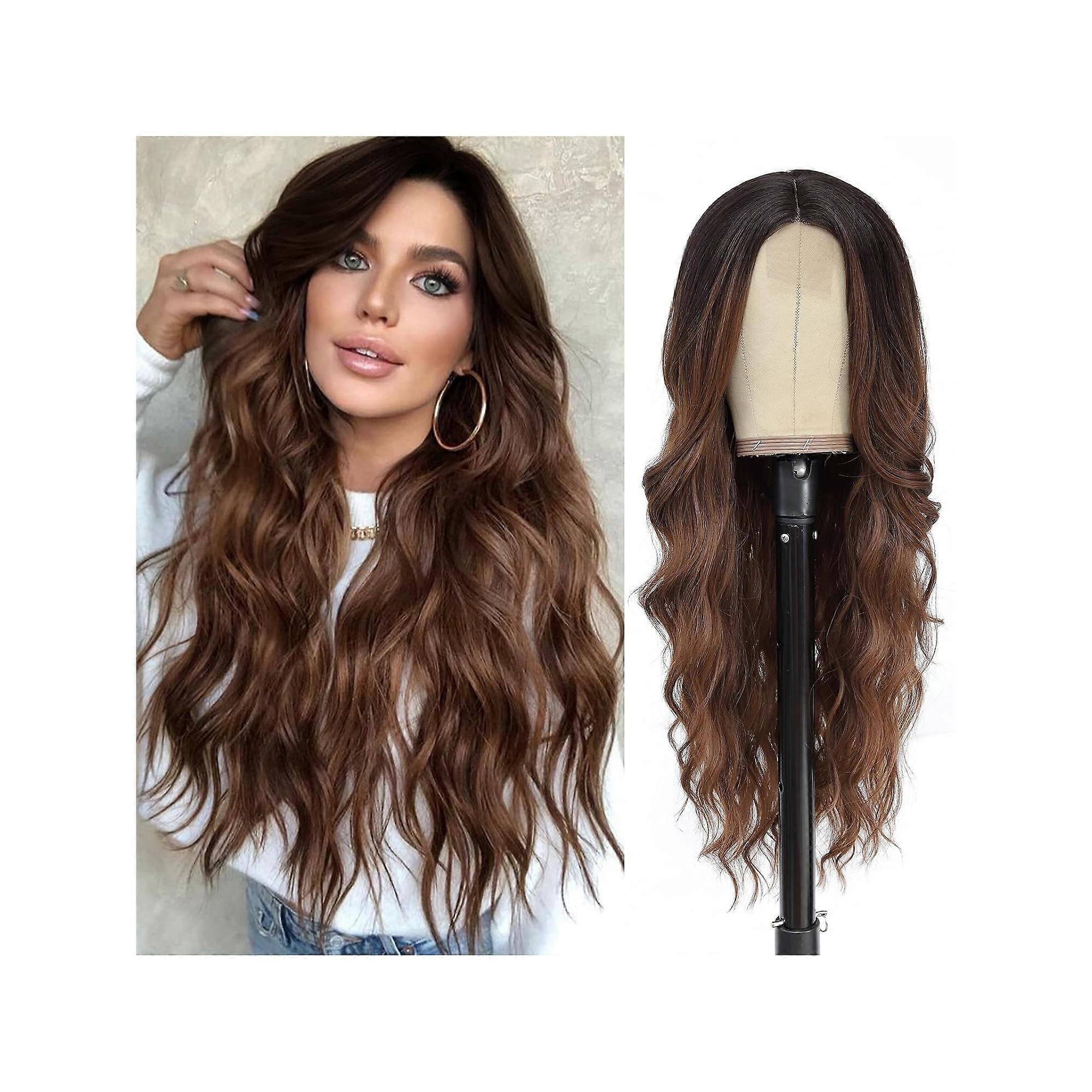 Long Wavy Black Hair Wig Back Length