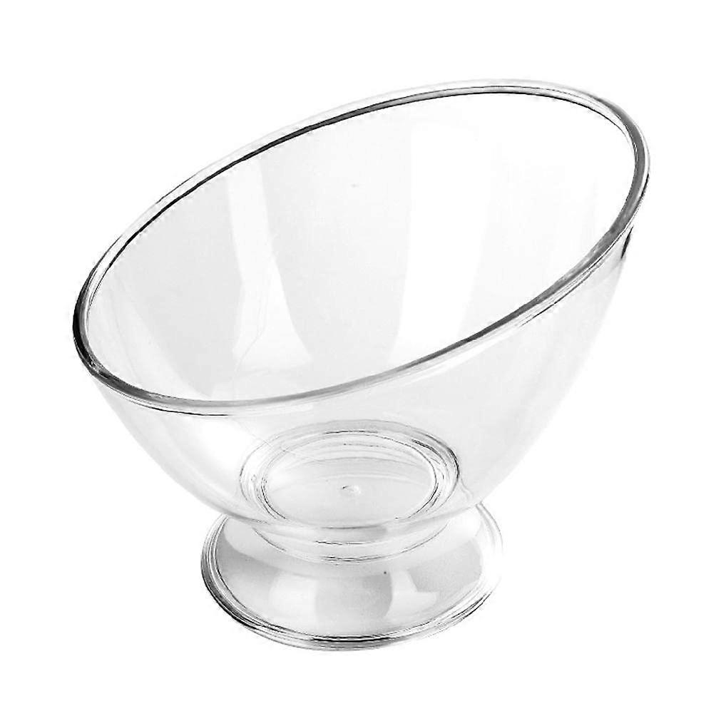 Diagonal Salad Bowl Clear Plastic BreakResistant Large Serving Bowls Food Storage Container Salad Bowls