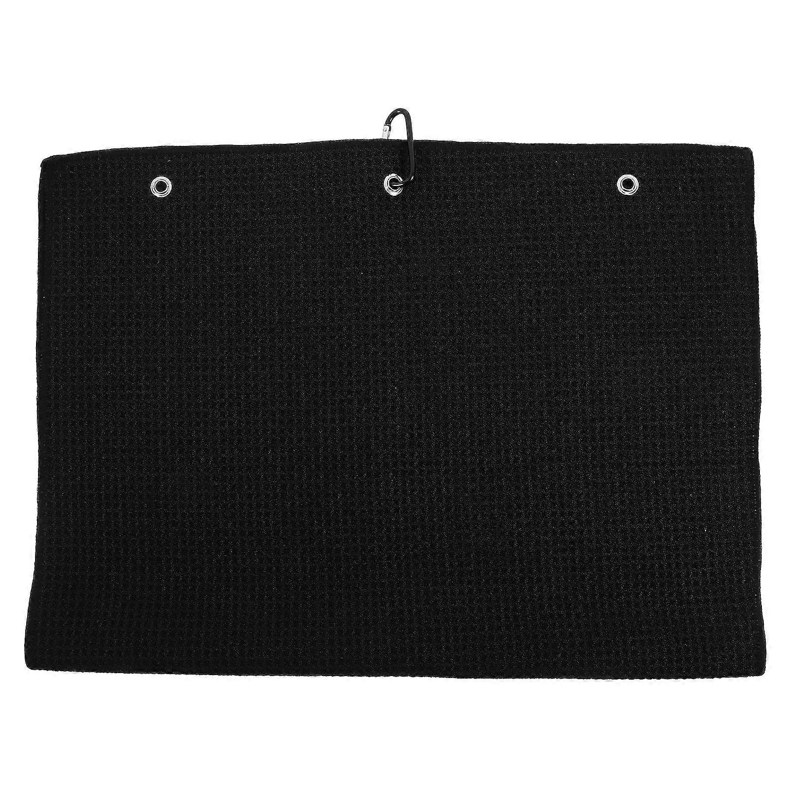 Black Microfiber Golf Ball Cleaner Golf Towel for Cleaning Use
