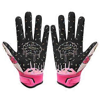 Lichte fietshandschoenen met antislip handpalmgreep, flexibel polsverstelmechanisme, slijtvast, meerkleurige donut, ouder/kind, maat S, volwassen/XL