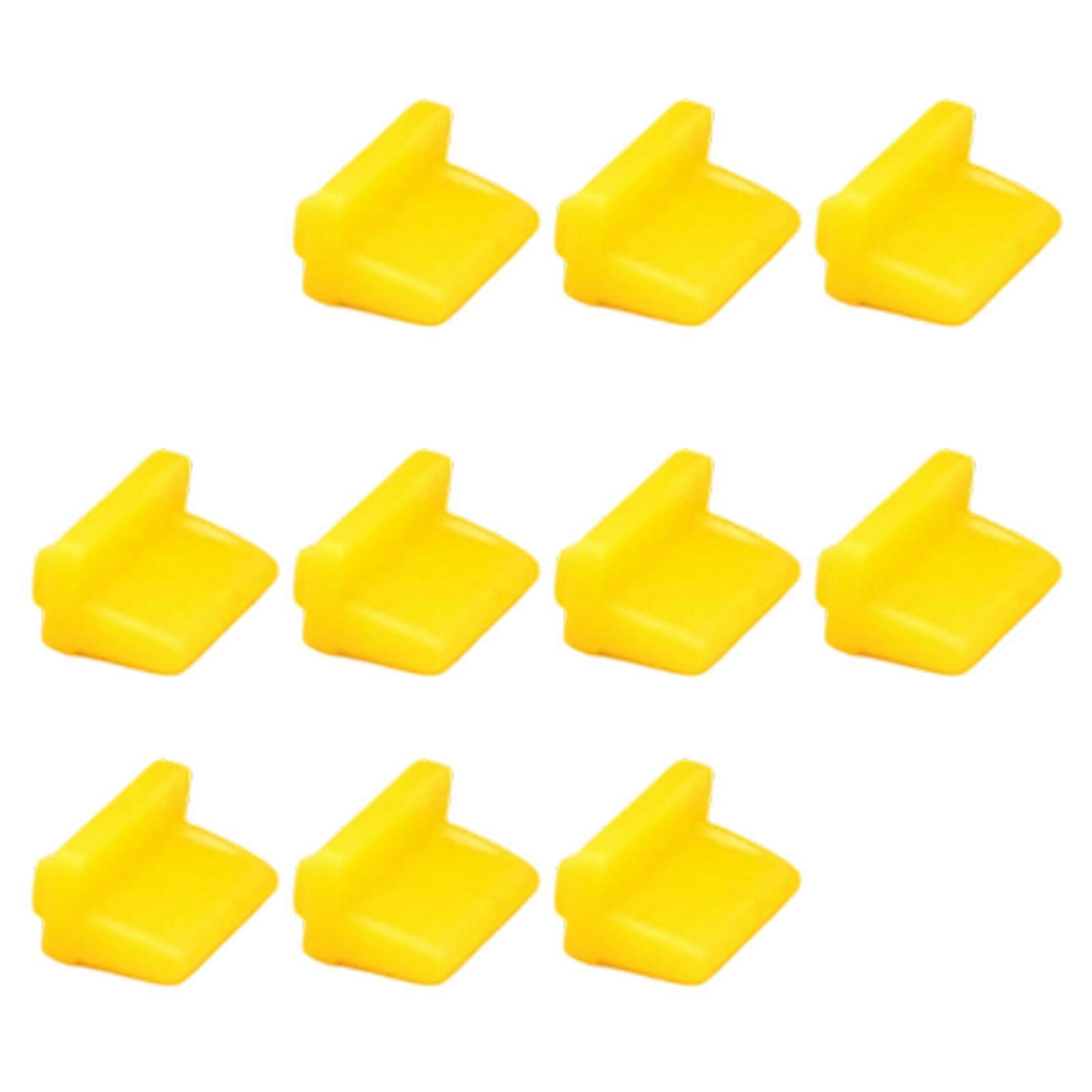 Universally USB Interfaces Silicone Dust Plug Compactly Design USB Port Cover for Electronics Port Protections Dust Blocker  Yellow