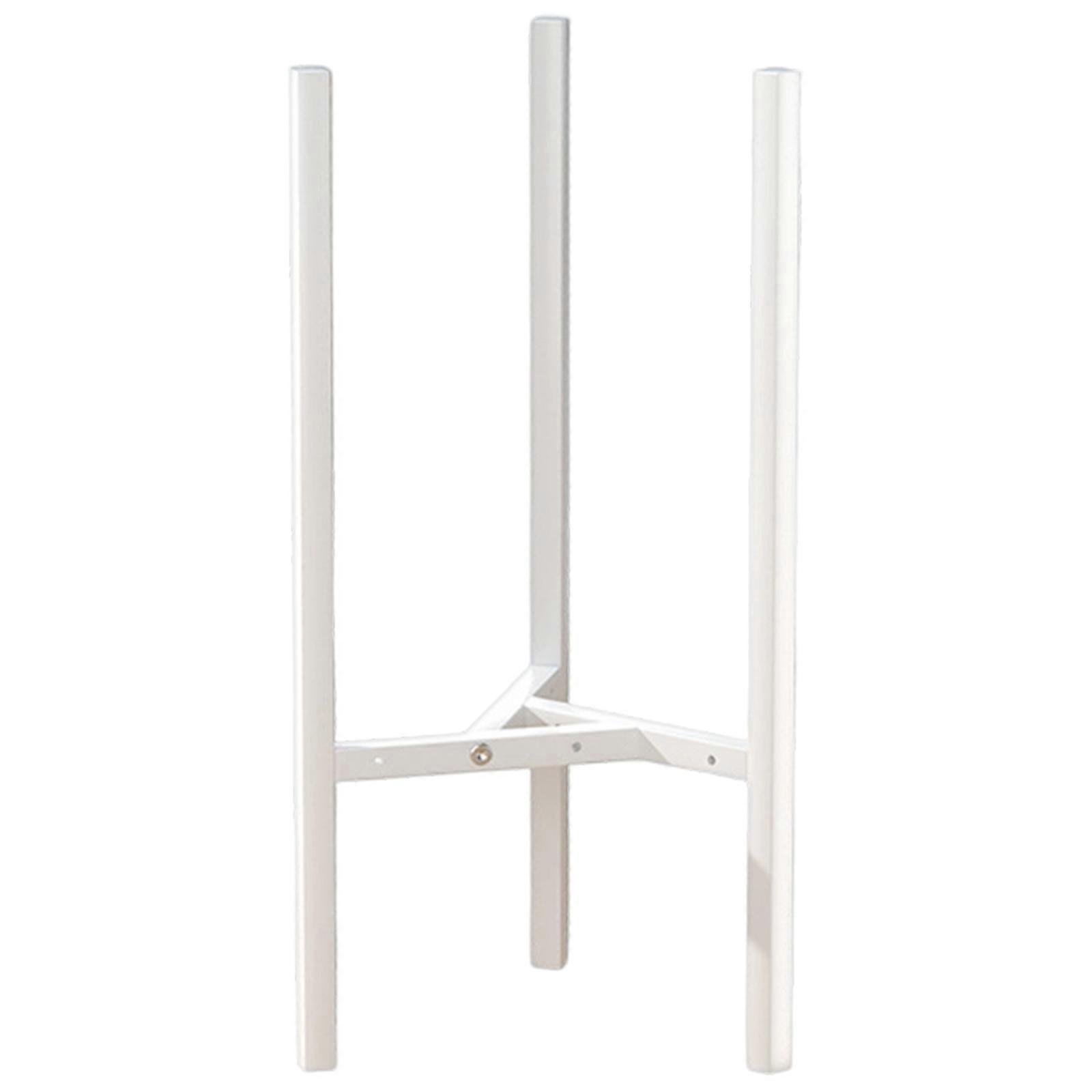 Rustproof Carbon Steel Geometric Flower Shelf Support Multiple Level Display Durable Outdoor Patios Balconies Decoration  White