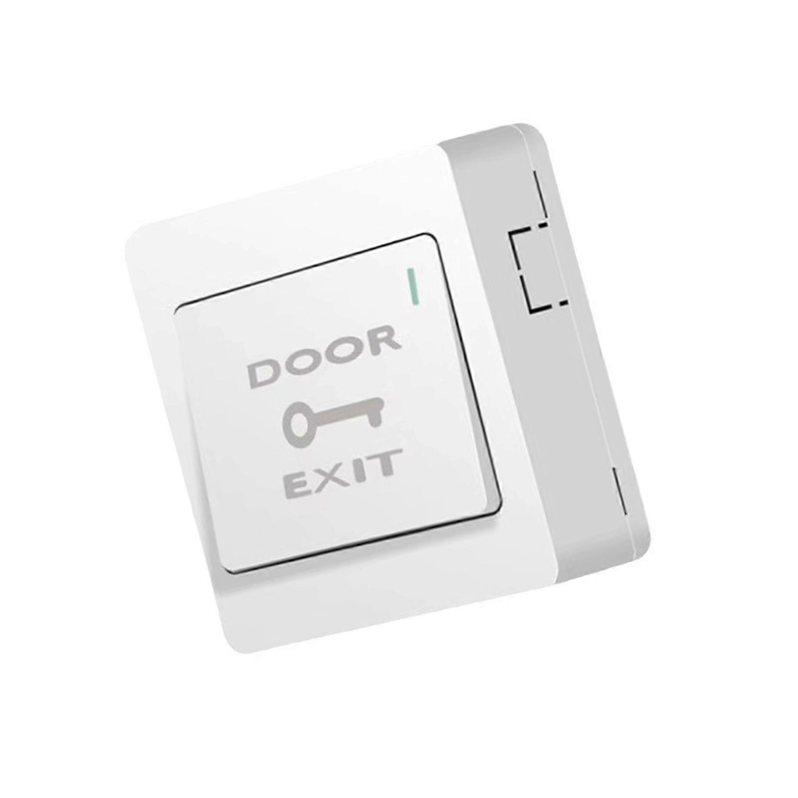 Screw Installed Access Control Button Quick Auto Function High Compatibility Fireproof Plastic for Entry Systems Multicolor