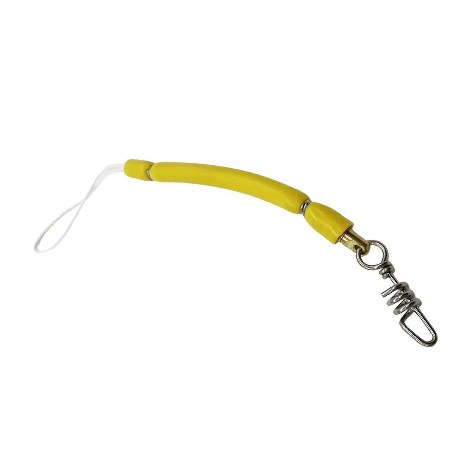 High Strength Rotating Fishing Shock Absorbers Flexible Rubber Cord Design with Rotating Mechanism Fishing Accessory  Yellow