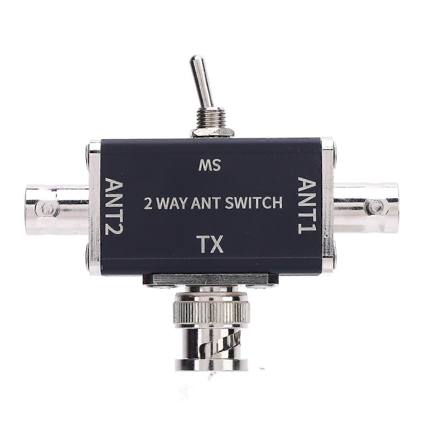 2 Way CB HAM Antenna Coaxial Switch 100W BNC Connector for 1-30MHz HAM CB HF VHF UHF Radio Gold Plat