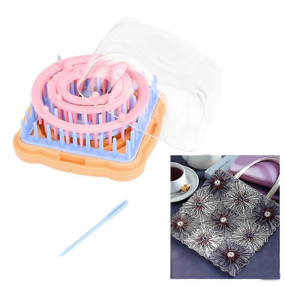 Loom Yarn Flower Corsage Craft Maker Weaver Kit Knitting Machine Weaving