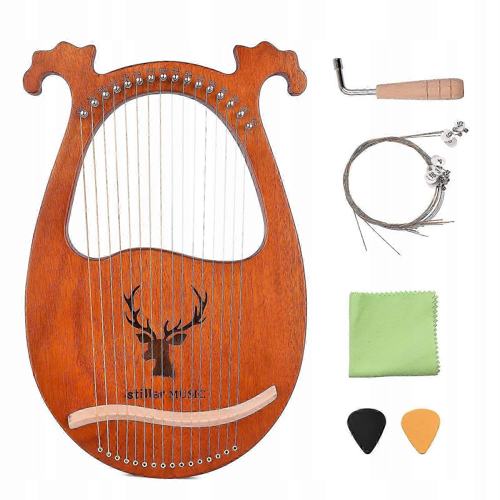 Portable Harp 16 String Lyre Harp