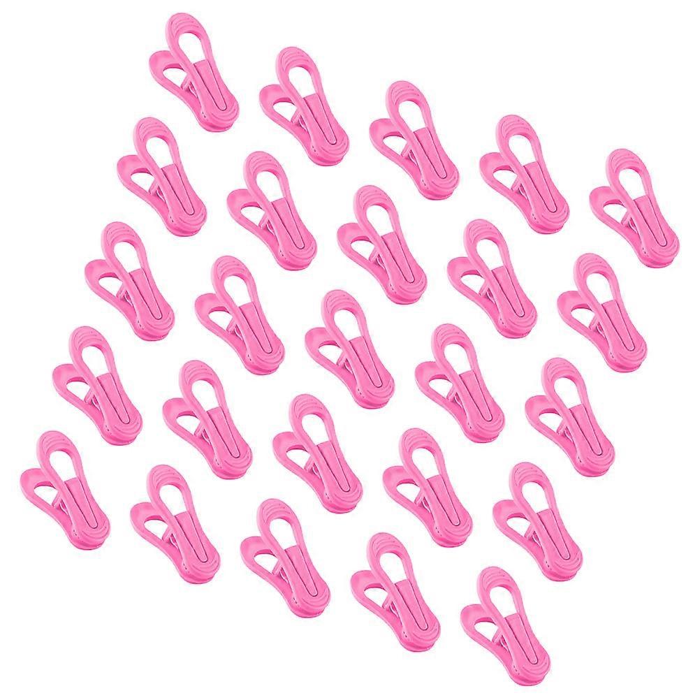Plastic Clothes Clips Hanger Clips for Holding Clothes Use 30Pcs Pink