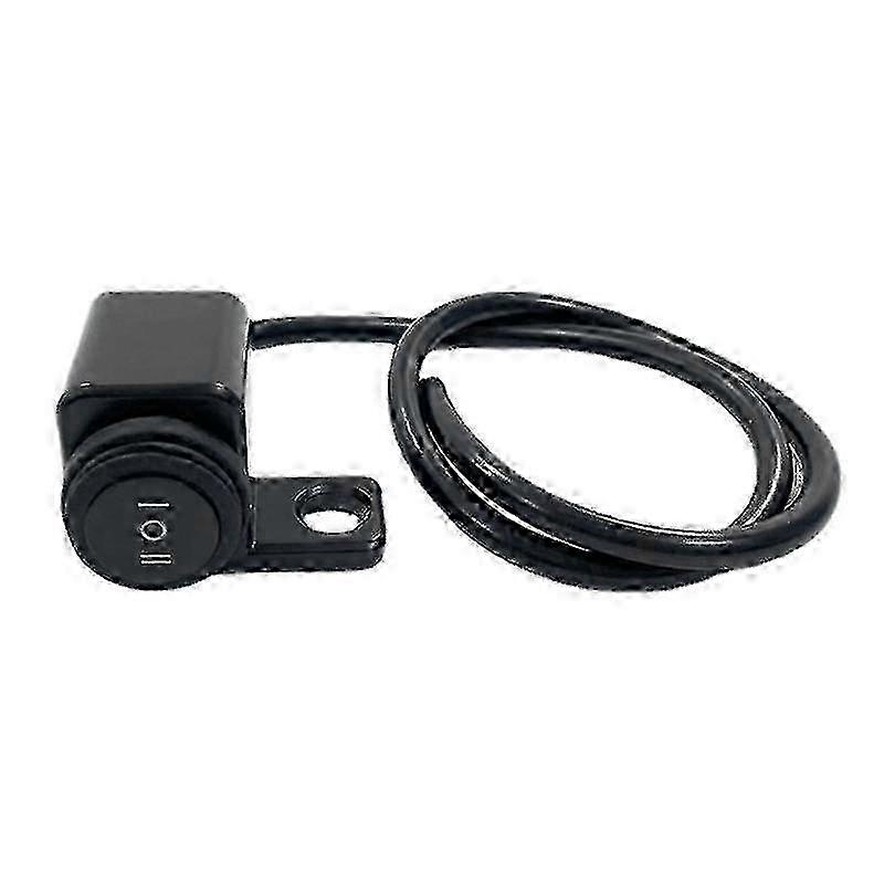 Improved Waterproof Button Switch with LED Spotlight - On/Off Switch for Motorcycles