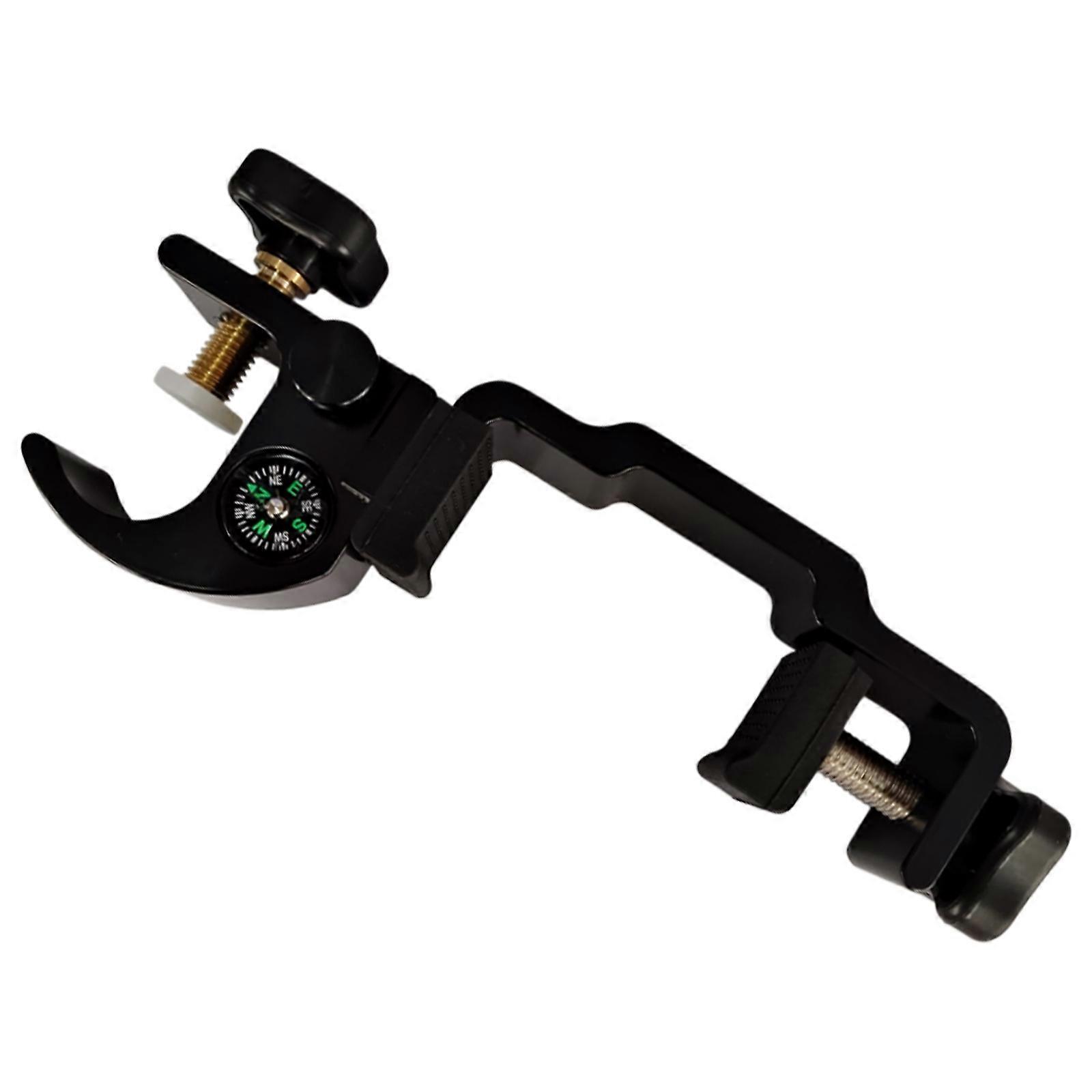 Universal Poles Holder Mount Portable Poles Clamp Angle Adjustable Poles Mount with Open Data Collector Cradle Compass Multicolor