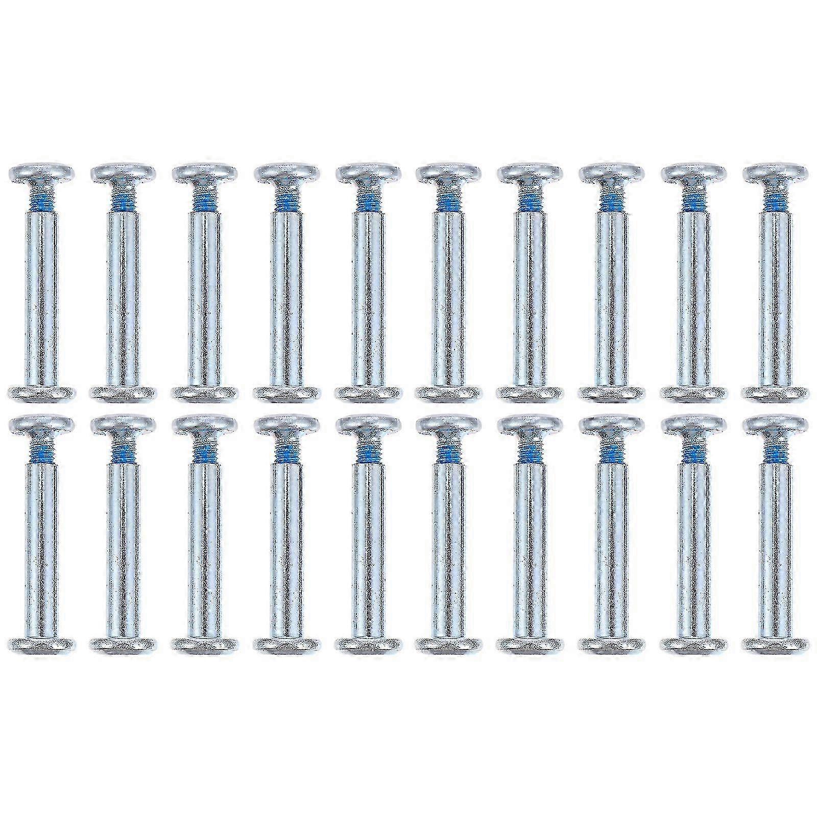 20pcs Inline Skate Screws Skating Wheel Screws Hexagonal Socket Screws