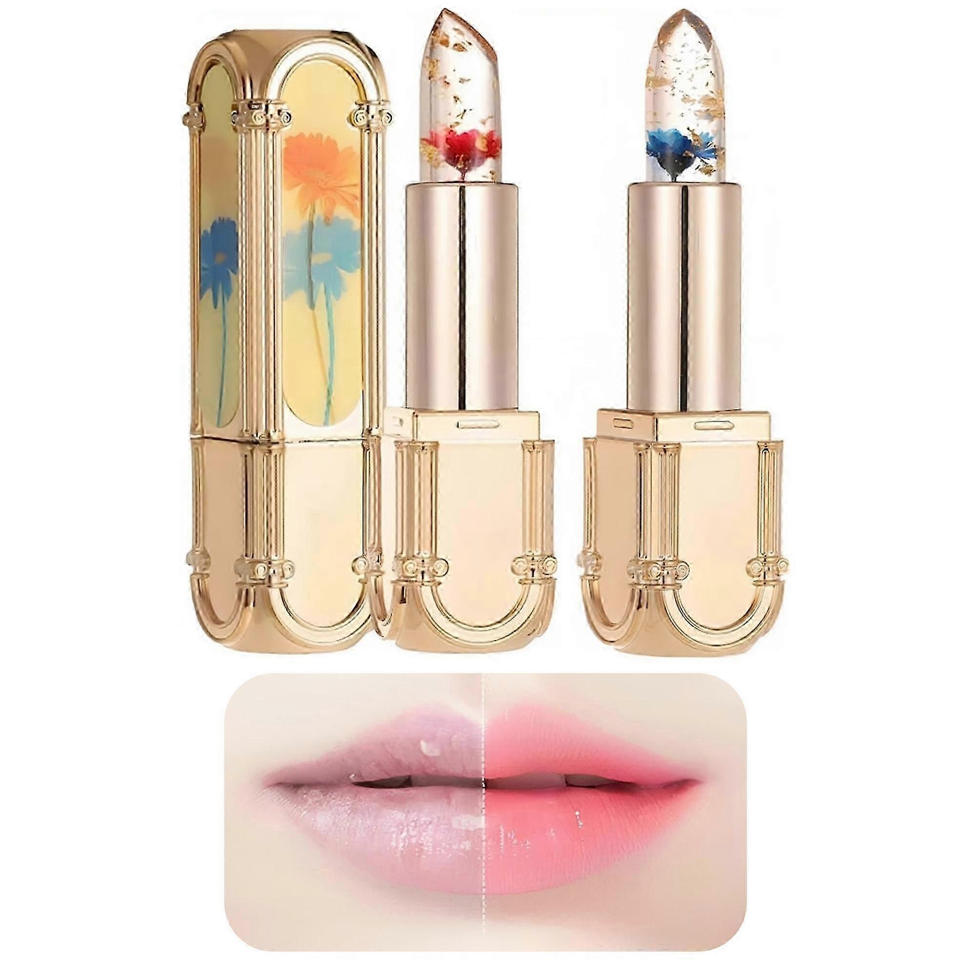 Color-changing Szminka Do Ust With A Flower