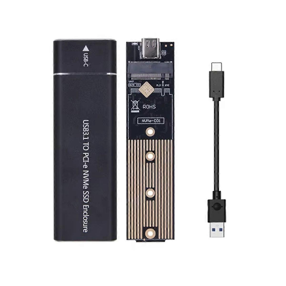 For M/M+B Key NVME Enclosure M.2 SSD Case Type-C to M.2 Hard Drive NVME NGFF Dual Protocol SSD for 2