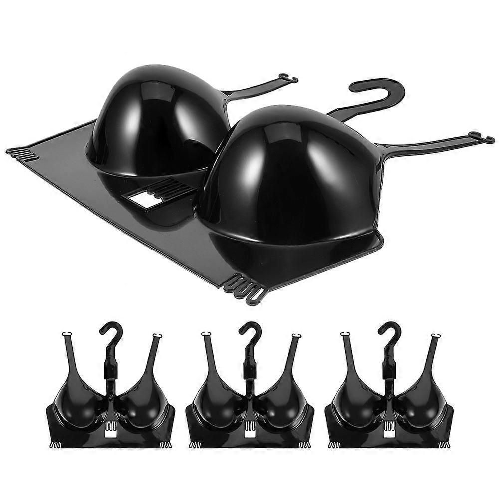 Female Hanging for Retail Display 4Pcs Plastic Black