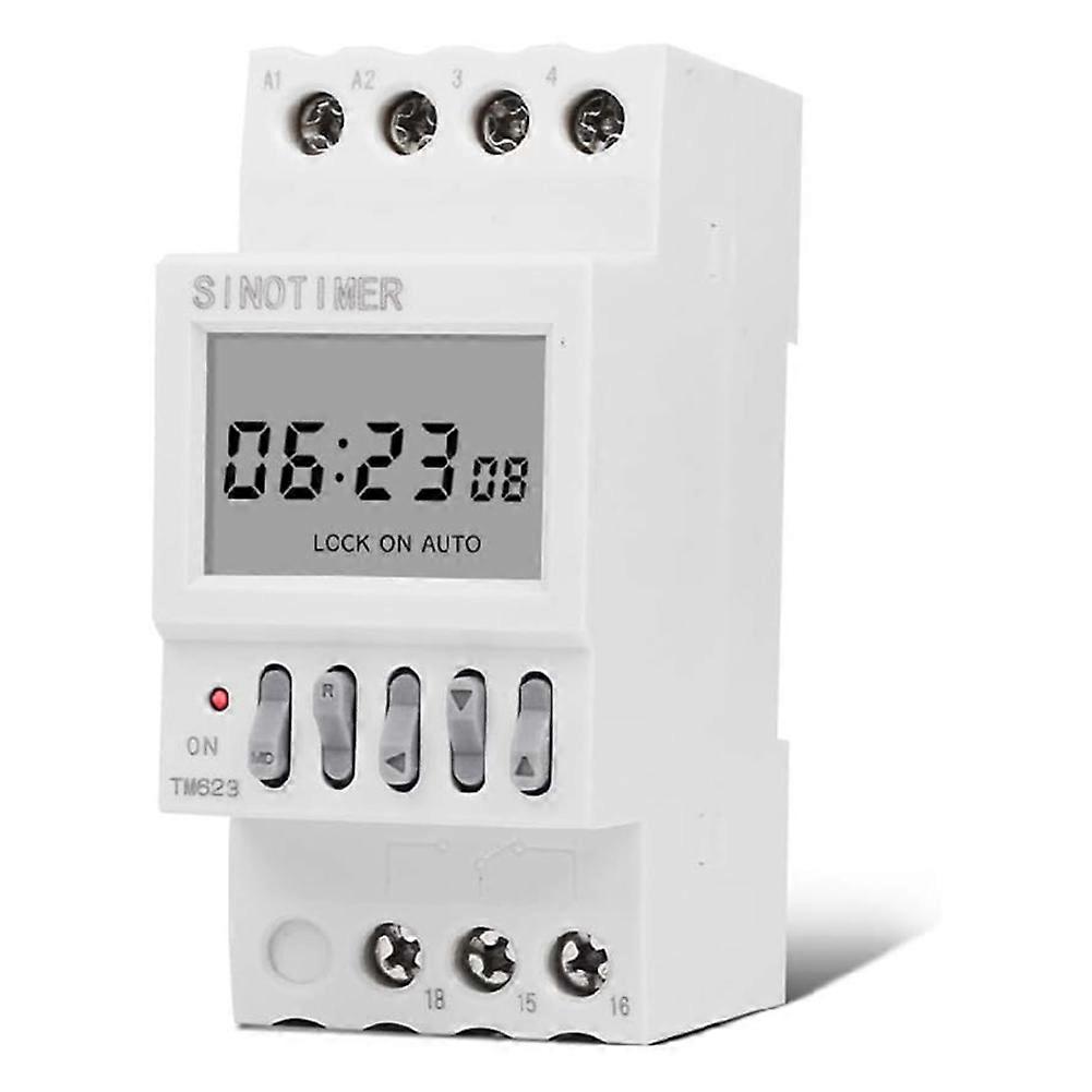 Power Time Control Switch Countdown Smart Switch Timer 16 on 16 Off Rail Installation 220V