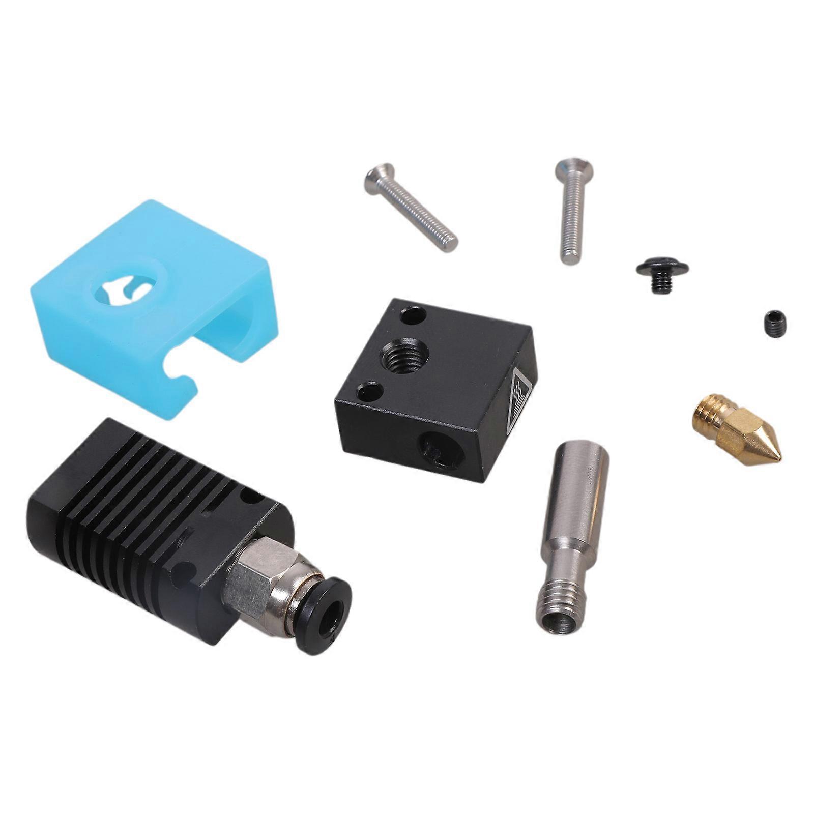 3D Printer Parts All Metal Hotend Extruder Kit Fits for CR-10 CR-10S Ender 3/3S Printers Part 1.75 Filament/0.4MM Nozzle Multicolor