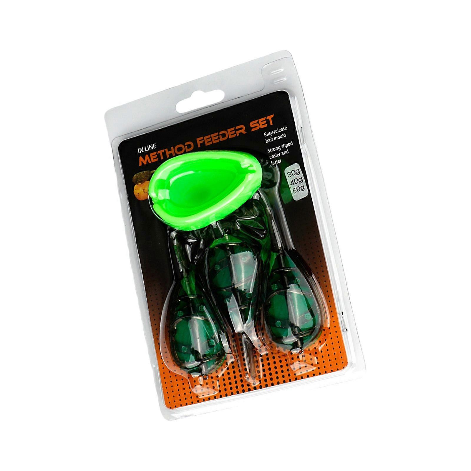 Ergonomic Fishing Feeder Device Compacts Plastic Baits Feeder for Carps Fishing with Hassle Frees Setups and Transport Multicolor