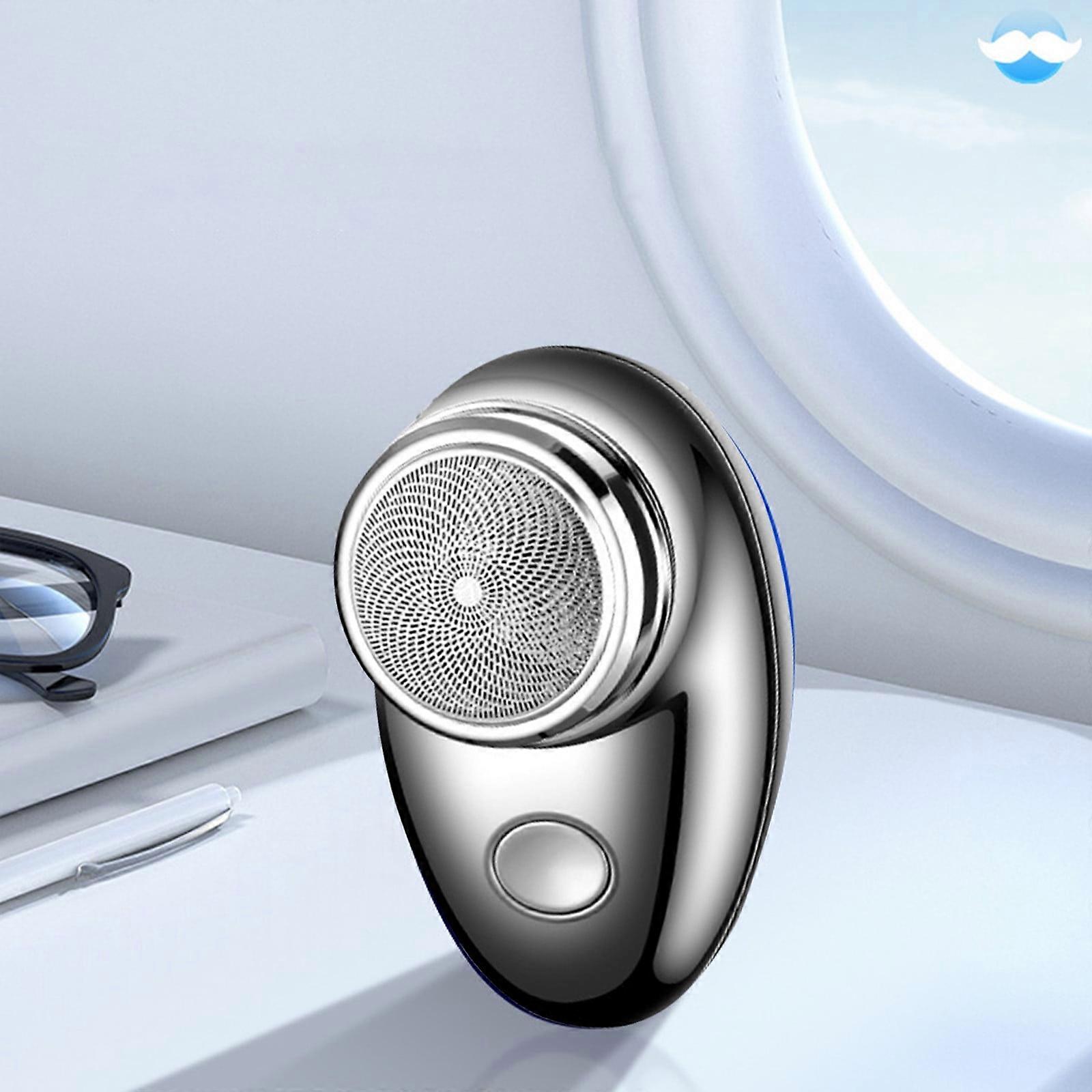 Mini Portable Electric Shaver for Men, Wet/Dry, USB Rechargeable, One-Button Use, Compatible with Home & Car – Compact Design