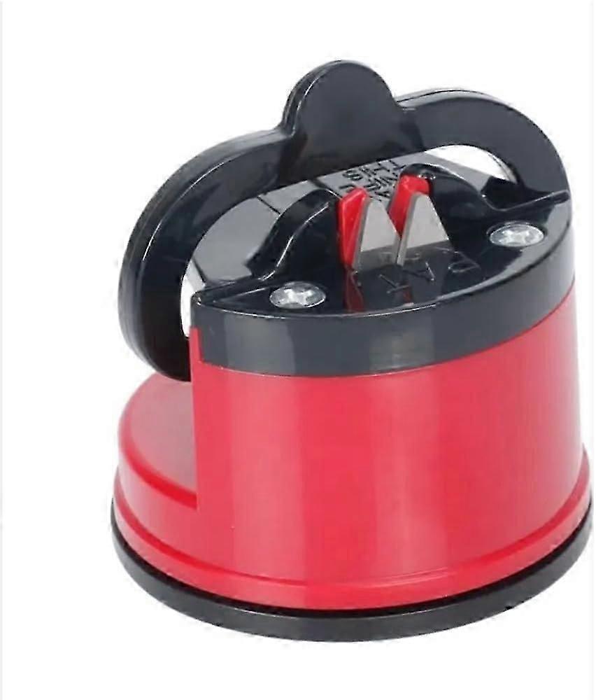 Kitchen knife sharpener with scissors sharpening, manual safety tool