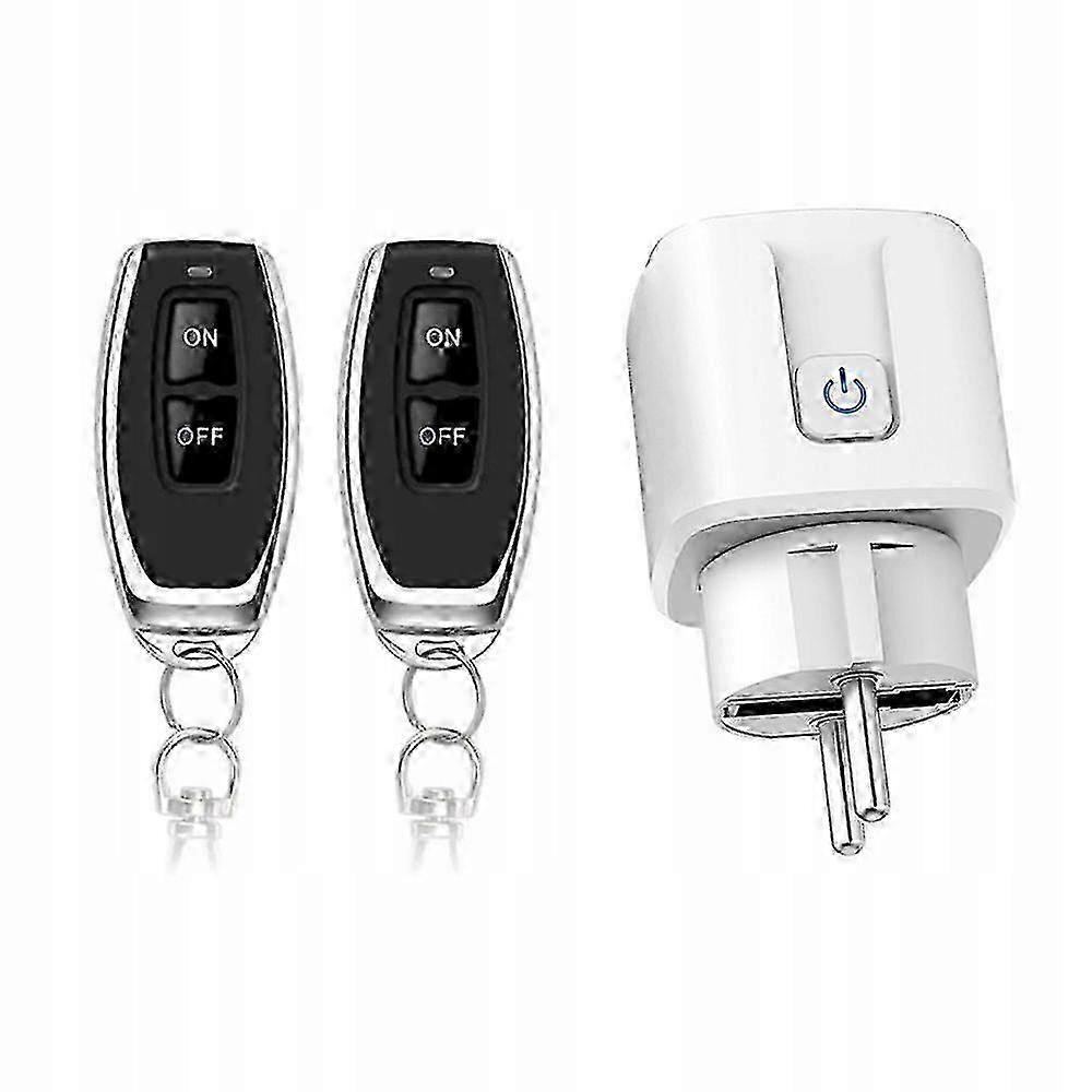 x Remote Controlled Electric Socket White