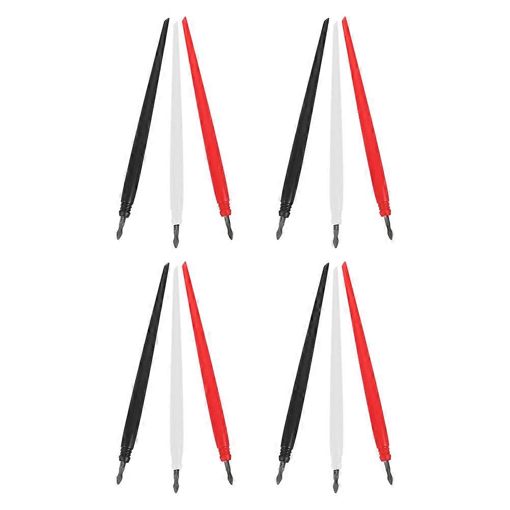 Metal Tip Scratch Stylus for Painting Use 12Pcs Multi-Color Drawing Pens