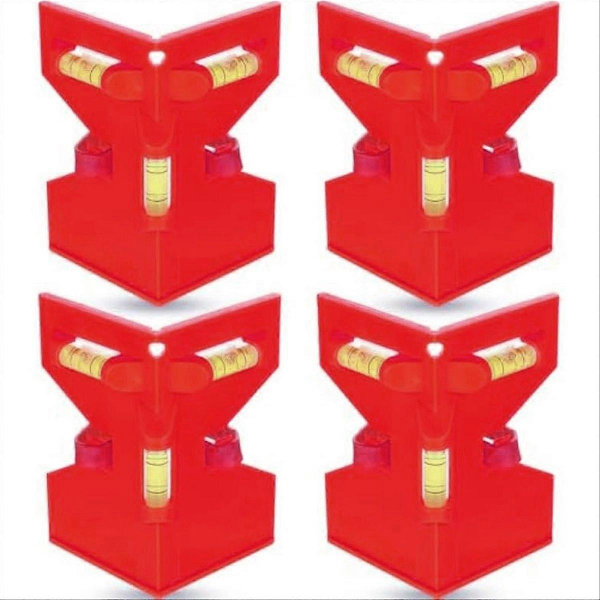 4Pcs Post Level for Pipe,Post and Beam Leveling,Folding Level Tool