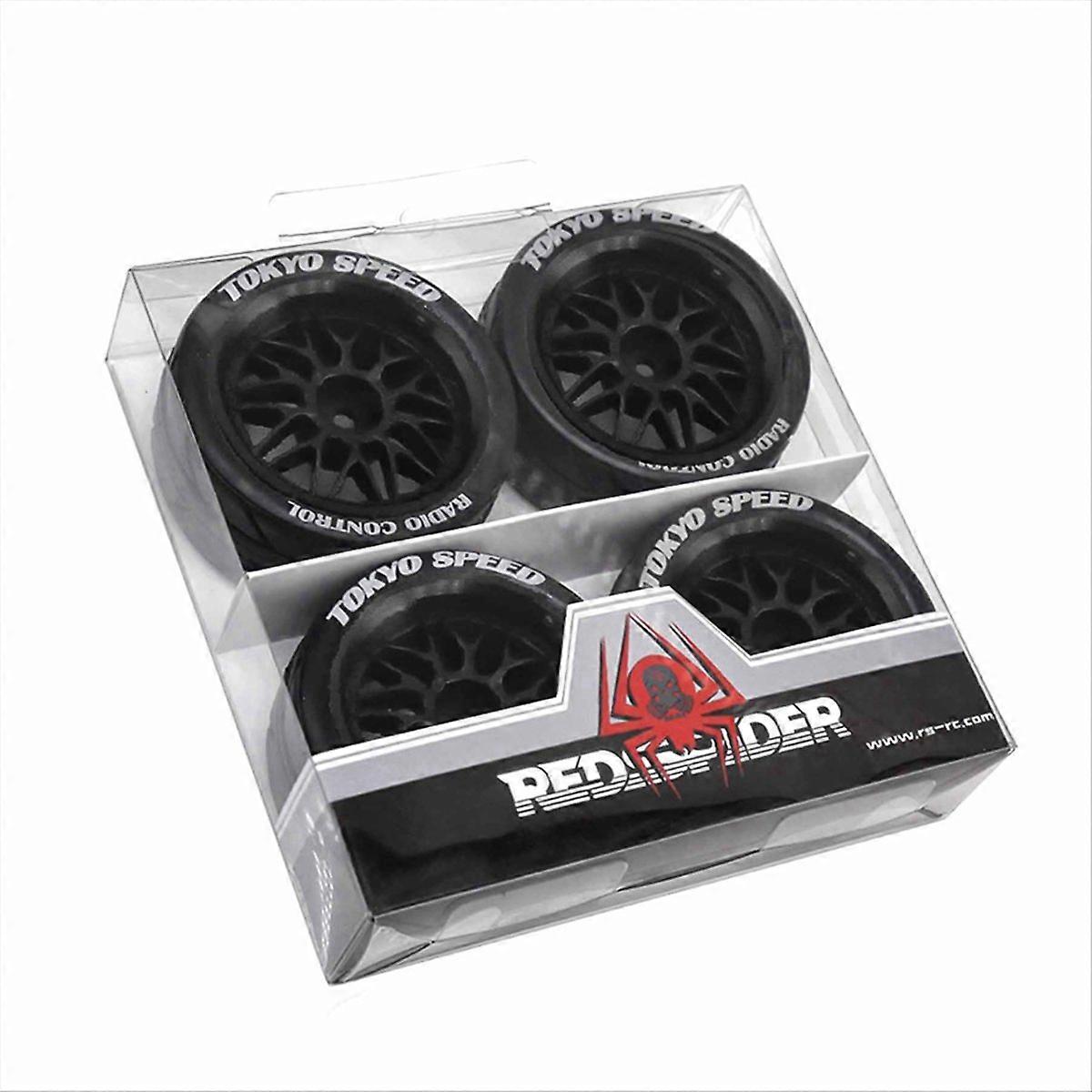 4 件橡胶轮胎轮轮胎六角，适用于 1/10 B