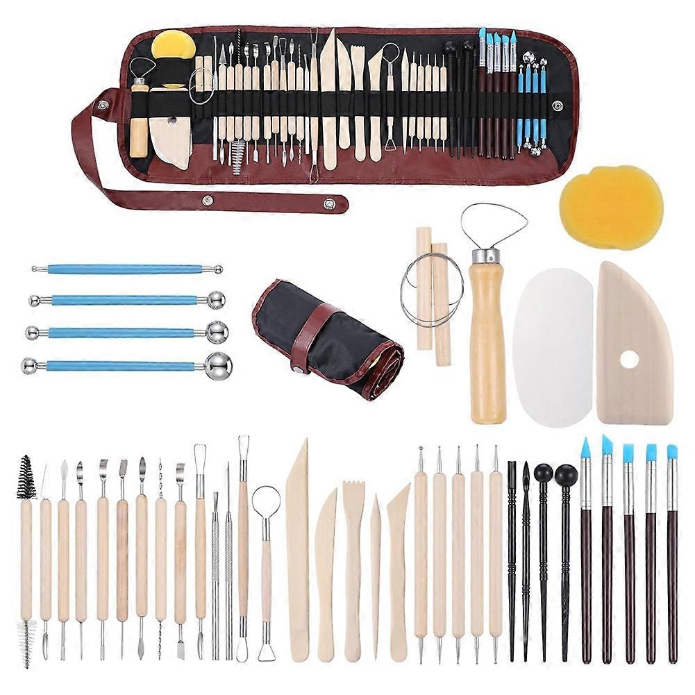 43PCS Pottery Tools Clay Sculpting Tools Polymer Clay Tools Kit
