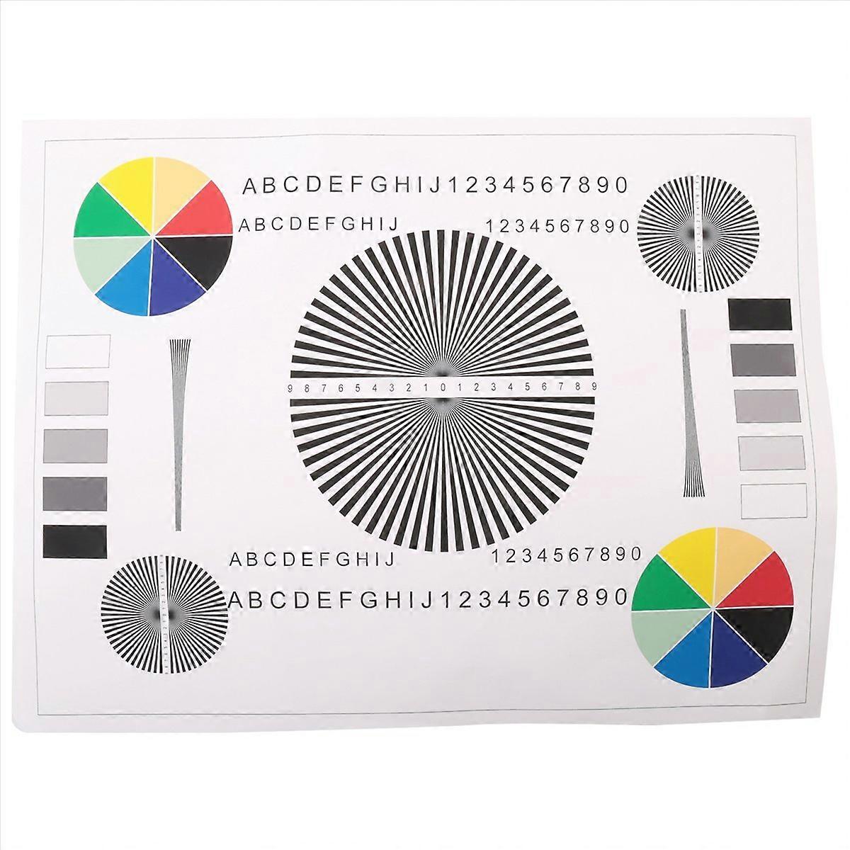   Lens Focusing Test Card Mobile Camera DV Surveillance Camera Test Chart HD (A3) 385x290x0.23mm