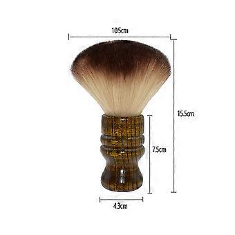 2 stuks vezelreinigingsborstels met houten handvat, borstel voor het reinigen van gebroken haar, kappersbenodigdheden voor thuis