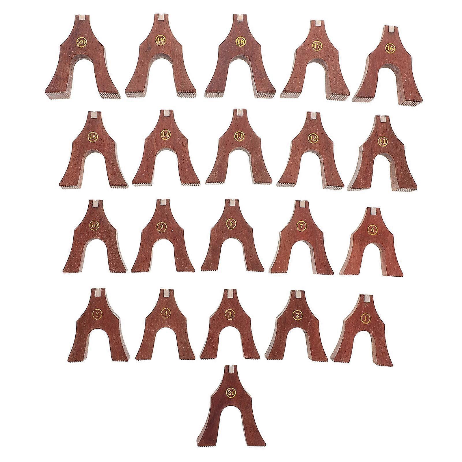 Guzheng Bridge Component Wooden Guzheng Support for Strings Precision Design Daily Practice Assorted Color 5.70X5.00X2.00Cm String Support 1 Set