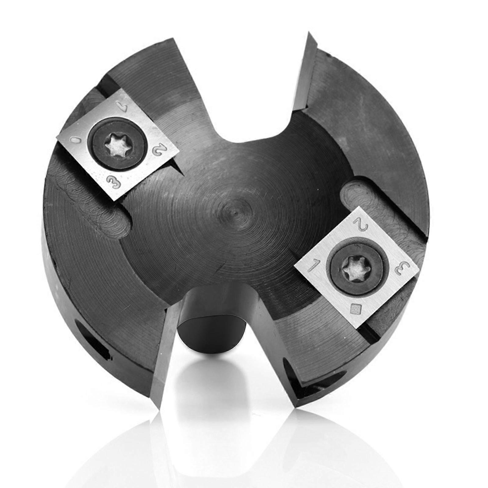 poilboard Surfacing Router Bit, 4-Flute 12/12.7mm Shank 63.5mm Cutting Diameter for Woodworking Tools Multicolor