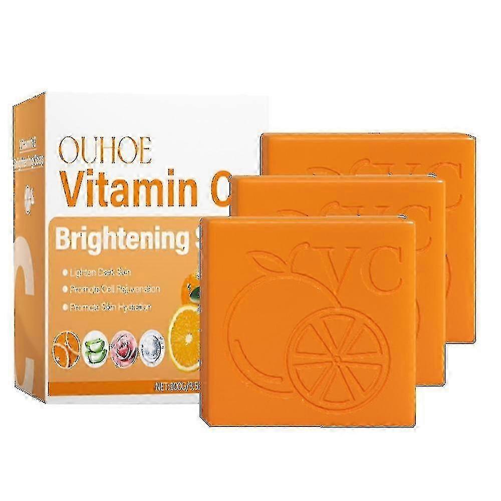 3pcs OUHOE Vitamin C Brightening Soap