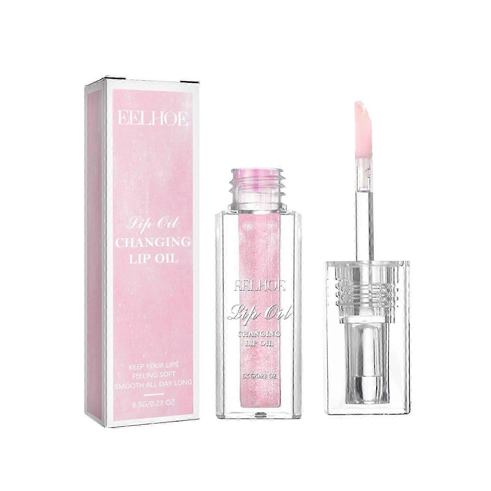 Color Changing Lip Oil with Avocado & Rose Extract  Moisturizes, Smooths Fine Lines, Easy Application