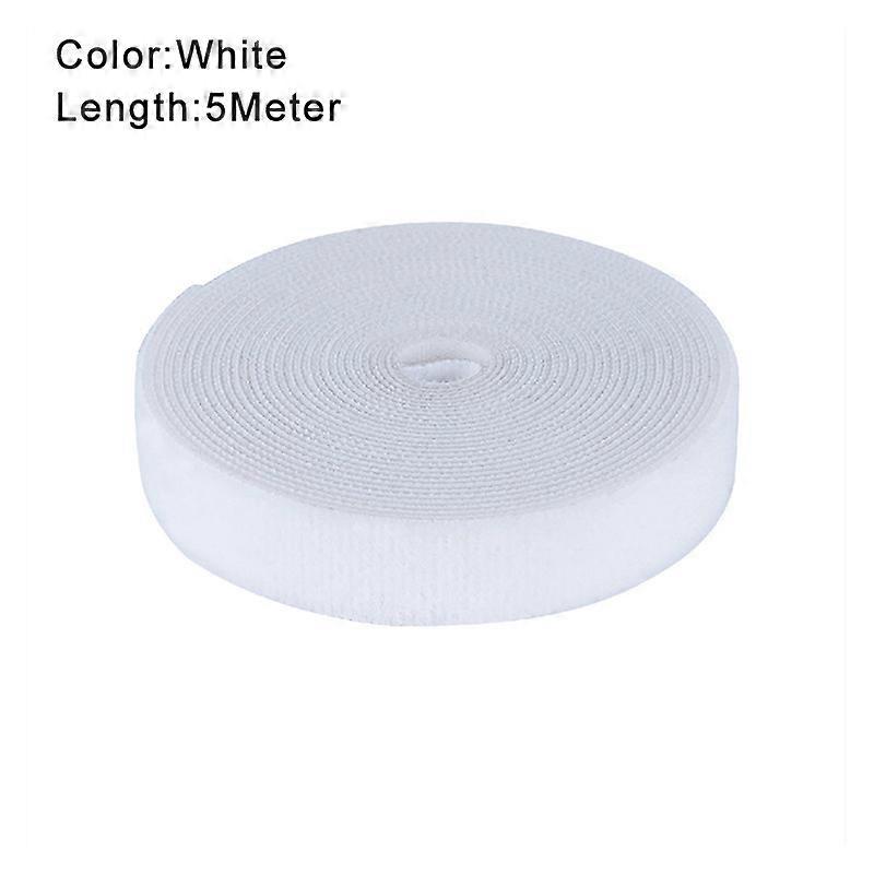 5M/Roll Self Fastener Hook and Loop Straps Cable Ties Reusable Cable Straps Double-Sided Self Gripping Fastener Cable Management